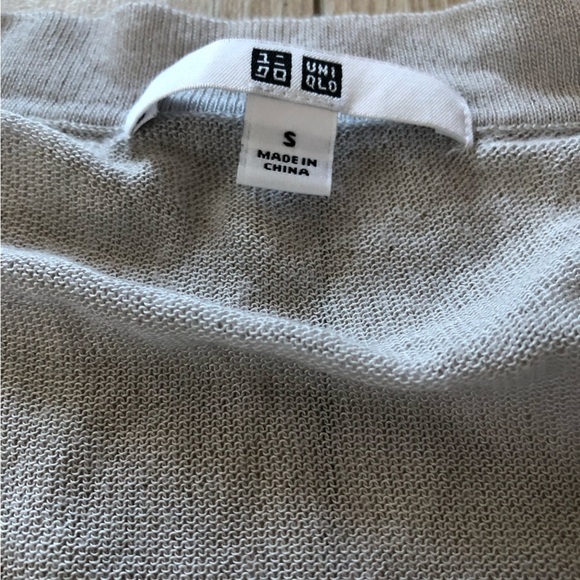 Uniqlo Spring Sheer Long Cardigan in Light Grey Size S - Picture 10 of 12
